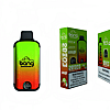 Bang disposable vape device in green and orange gradient with strawberry kiwi flavor packaging, featuring 2000 puffs, dual mesh technology, and a nicotine warning label.