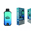 "Bang disposable vape packaging featuring a gradient blue and green vape device, with boxes displaying '2 puffs' and a nicotine warning label."