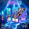Disposable vape device packaging featuring a fierce cartoon monster, labeled "Bang Beach Grape Ice" with 22000 puffs, Type-C charging, 850mAh battery, and 36ml capacity.