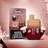 Bang BC5000 Rootbeer flavored rechargeable disposable vape device with 5000 puffs, 650 mAh battery, and 13ml e-liquid capacity. Packaging includes a warning label indicating nicotine content.