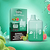 Kiwi fruit passion fruit guava flavored disposable vape with 5000 puffs and a warning label about nicotine.