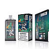 Bang King Vapen device and packaging featuring a green alien in a spacesuit with text indicating "15000 PUFFS" and "Triple Berry Ice" flavor, alongside a nicotine warning.