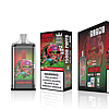 Packaging and product image of Bang King 15000 Puffs disposable vape in Sour Apple Raspberry flavor, featuring a colorful design with a cartoon character wearing a purple top hat.