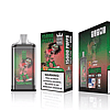 Bang King vape device and packaging featuring a cartoon character with the text "15000 PUFFS" and a warning label about nicotine addiction.
