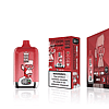 Red disposable vape device labeled "Bang King" with 15,000 puffs and a smart screen, shown alongside its packaging featuring a cartoon monkey with glasses. Warning label indicates the product contains nicotine.