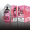 Packaging for Bang disposable vape devices, flavor Strawberry Lychee, featuring a pink design with a cartoon character and a warning about nicotine being an addictive chemical.
