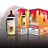 Packaging for Bang disposable vape in Strawberry Banana flavor, featuring a cartoon monkey on the vape and box.