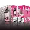 Packaging of Bang disposable vape in Strawberry Ice flavor, featuring a gorilla holding a strawberry, with health warnings about nicotine on the box.