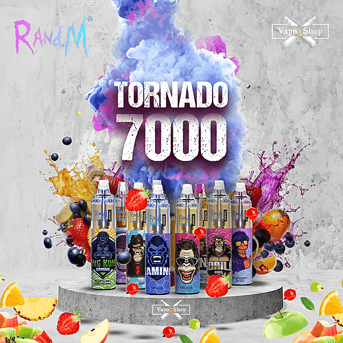 RANDM TORNADO 7000 7k Puffs Vape desechable El mejor cigarrillo electrónico RANDM