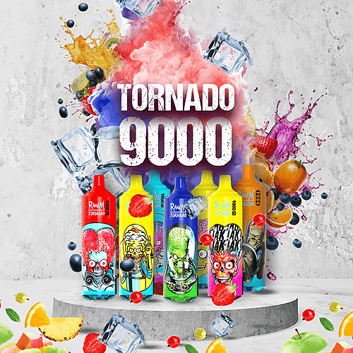 RANDM TORNADO 9000 9k Puffs Disposable Vape Best RANDM E cigarettpenna