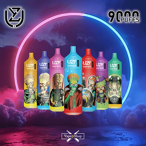 UZY VAPER 9000 9K Puffs Einweg-Vape Meistverkaufter UZY E-Zigarettenstift Großhandel