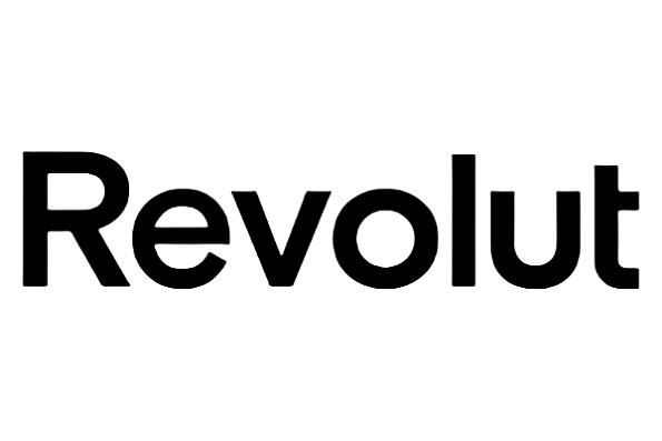 Revolut logo in black text on a transparent background.